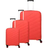 Travelite Burano 4 wielen Kofferset 3-delig met uitbreidingsplooi paars