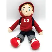 Happy horse lappen pop van 36 cm lang rood