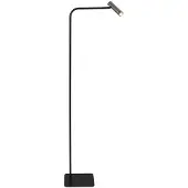 Steinhauer Vloerlamp Lumo 4607ST - moderne leeslamp zwart met staal