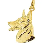 Trendjuwelier huiscollectie 4009325 Gouden bedel Herdershond