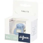 Difrax Fopspeen Natural 6m+ Little Grey Elephant 1 St Fopspeen