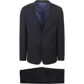 Suitable Structure Kostuum Wol Navy | Donkerblauw | Maat 50