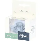 Difrax Fopspeen Natural 18m+ Stripy Blue 1 St Fopspeen