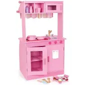Mentari Houten Keuken / Winkel Roze - 2-in-1 kinderkeuken voor 3+ jaar