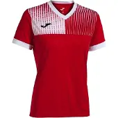 Joma Dames Eco Supernova Rood-wit T-shirt Rood/wit - M