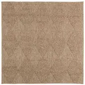 vidaXL Vloerkleden Vierkant AGIRA Naturel 120 x 120 cm Polyester