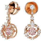 Swarovski Oorbellen rose-goud / rosa