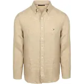 Tommy Hilfiger poloshirt creme wijde fit katoen