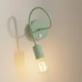 Helam Wandlamp Oxford, dimbaar, groen, Woon-/ Eetkamer, metaal, Jong wonen, wandlamp