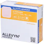 Allevyn Smith & Nephew Classic Klevend Hydrocellulair Verband 7,5 x 7,5 cm 66800009 10 St Pleister