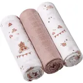 Babyono Baby Ono Bamboo Teddy Beige 3 Stuks Hydrofiel Luiers
