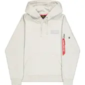 Alpha industries Sweatshirt 'Mirror' lichtgrijs / groen / rood / zwart