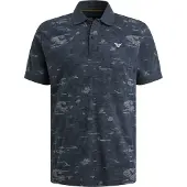 PME Legend Poloshirt Slub Jersey Navy | Donkerblauw | Maat 3XL
