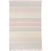 Brunotti - Stripey - Strandhanddoek Aqua Grey - Unisex - 100% Katoen - 100 x 150 CM - Strandlaken - ONE SIZE