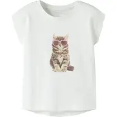 Name it Shirt 'NMFVotia' taupe / antraciet / lichtroze / wit
