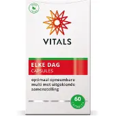 Vitals Elke Dag - 60 capsules - multivitamine. Optimaal opneembare multi met een uitgekiende samenstelling.