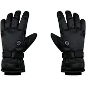 INF USB Verwarmde Touchscreen Handschoenen voor Winterse Fiets- & Ski-activiteiten Black
