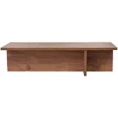 CALICOSY Salontafel met rechthoekig blad en asymmetrische poot l120 cm harbor