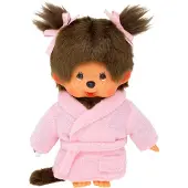 Monchhichi pop meisje in badjas - 20 cm
