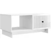 vidaXL Salontafel, hoogglans wit, 90 x 50 x 40 cm, houtvezel