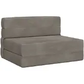 vidaXL Vouwbare Sofa Bed Lichtgrijs 100 x 80 x 60 cm Stof