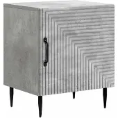 vidaXL Nachtkastje Betongrijs 43 x 34,5 x 50 cm Bewerkt hout