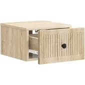 vidaXL Muurbevestigde Nachttafel Sonoma Eiken 33 x 34,5 x 20 cm