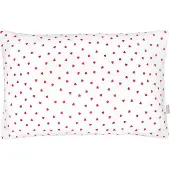 Sevira Kids - Omkeerbare baby kussensloop katoen - Rood 60 x 40 cm