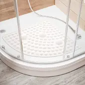 Unyqoos Antislip en schimmelbestendige hoekdouchemat voor veilig douchen