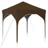 vidaXL Pop-up Feesttent 194 x 194 x 245 cm Taupe