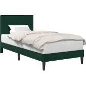 vidaXL Bedframe met hoofdeinde Donkergroen 80 x 200 cm Fluweel