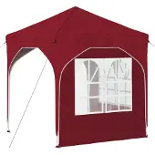 vidaXL Pop-up Feesttent 192 x 192 x 245 cm Bordeauxrood