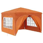 vidaXL Pop-up Feesttent 290 x 290 x 245 cm Oranje