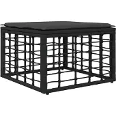 vidaXL Buitenbankset zwart, polyester