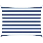 vidaXL Zonneschaduw Blauw en Wit 4 × 3 m 100% Polyester Oxford