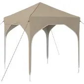 vidaXL Pop-up Feesttent 194 x 194 x 245 cm Crèmekleurig