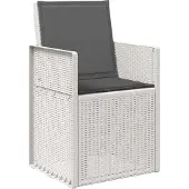 vidaXL Tuinstoelen 2 st Wit en antracietkleurig PP