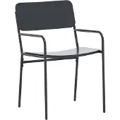 vidaXL Tuin Eettafel Set 9 st Antracietkleurig Staal