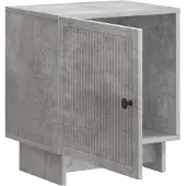 vidaXL Nachtkastje Betongrijs 43 x 34,5 x 50 cm Bewerkt hout