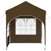 vidaXL Opklapbare partytent, 192 x 192 x 245 cm, taupekleurig