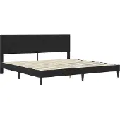 vidaXL Bedframe met hoofdeinde Zwart 180 x 200 cm Fluweel