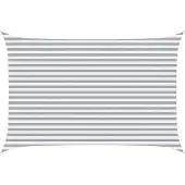 vidaXL Zonneschaduw Lichtgrijs en wit 4,5 × 3 m 100% Polyester Oxford