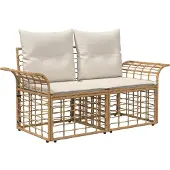 vidaXL Buiten loveseat 2 st 2-Aantal zitplaatsen