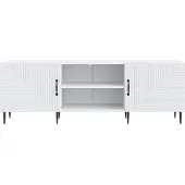 vidaXL TV Kast 150 x 31 x 50 cm Wit Bewerkt hout