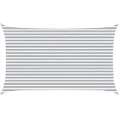 vidaXL Zonneschaduw Lichtgrijs en wit 5 x 3 m 100% Polyester Oxford