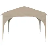 vidaXL Pop-up Feesttent 290 x 290 x 245 cm Crèmekleurig