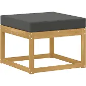 vidaXL Outdoor Hocker Massief Acacia Hout Wit