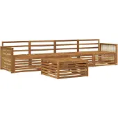 vidaXL Buiten bank set 5 st Naturel Massief Acacia Hout