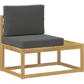 vidaXL Buiten bank set 5 Stuk Wit en antracietkleurig Polyester