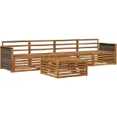 vidaXL Buiten bank set 5 st Naturel Massief Acacia Hout